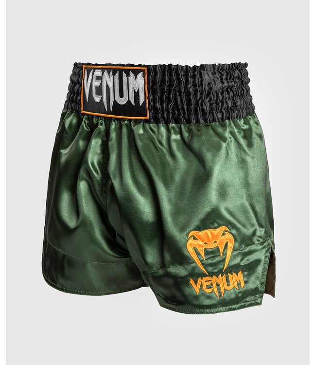 Venum Classic Muay Thai Shorts Green Black Gold