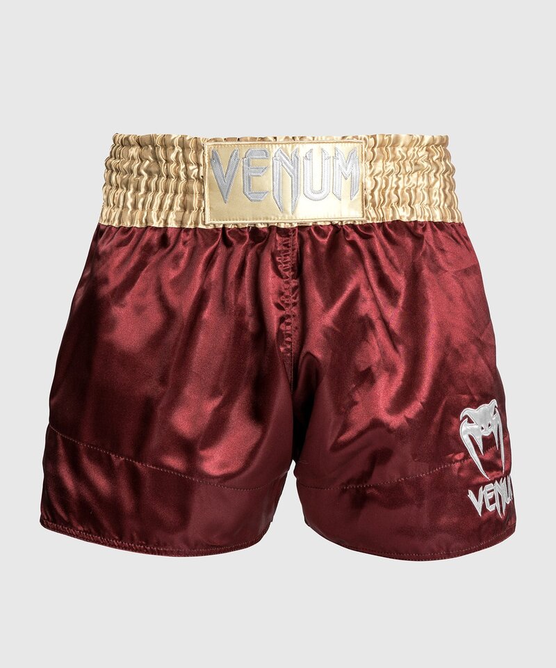 Venum Venum Classic Muay Thai Shorts Bordeaux Goud Wit