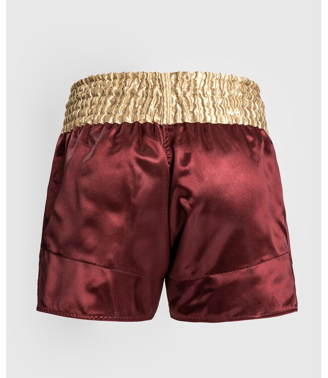 Venum Classic Muay Thai Shorts Bordeaux Gold Weiß