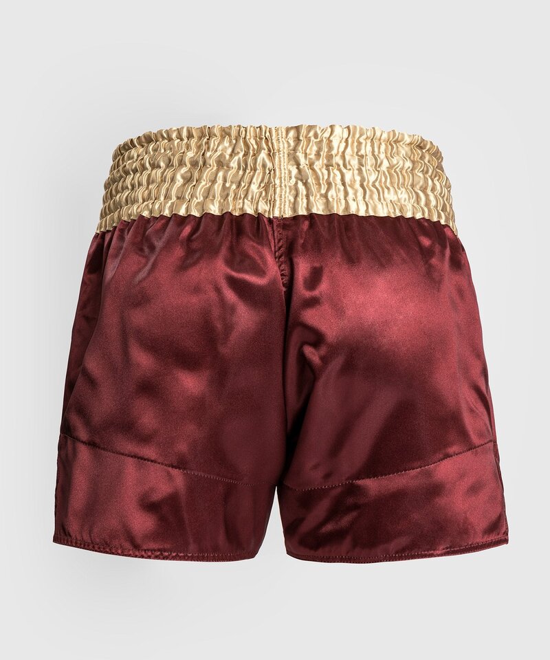 Venum Venum Classic Muay Thai Shorts Bordeaux Goud Wit