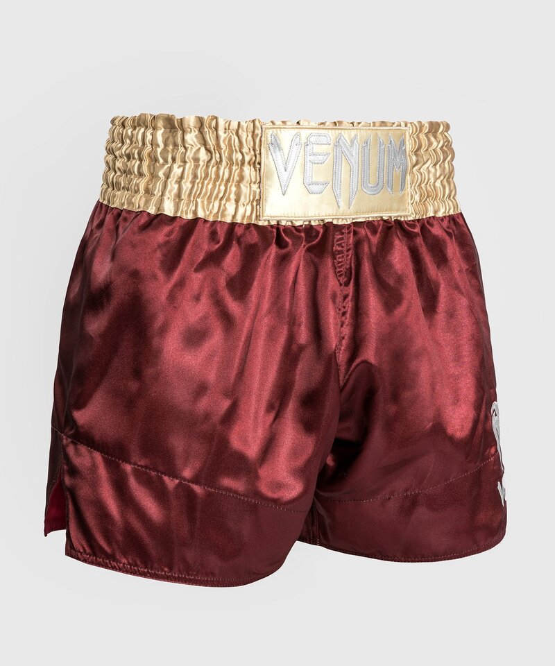 Venum Venum Classic Muay Thai Shorts Bordeaux Goud Wit