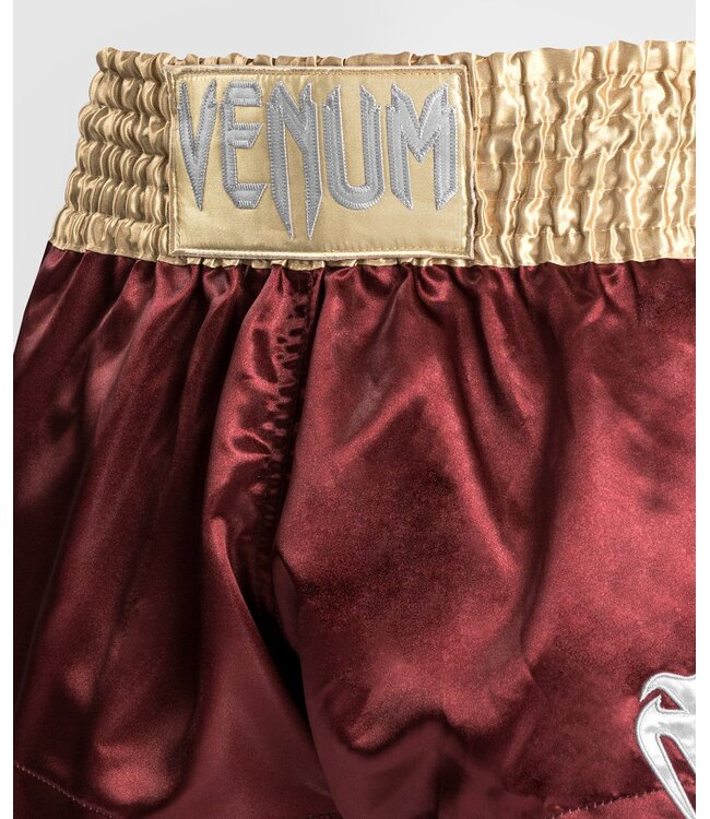 Venum Classic Muay Thai Shorts Bordeaux Goud Wit
