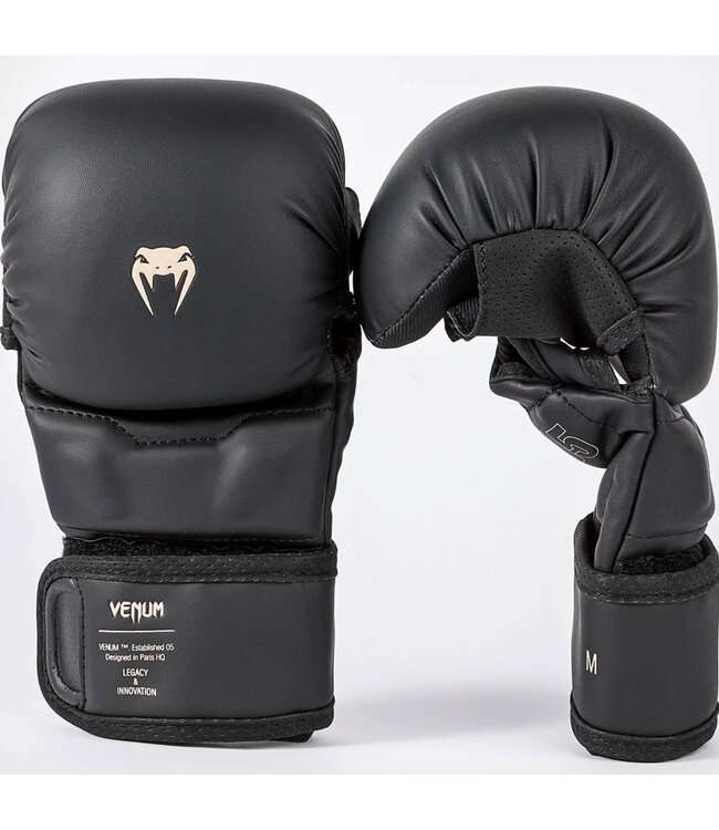 Venum Impact Evo Sparring MMA Handschuhe Schwarz
