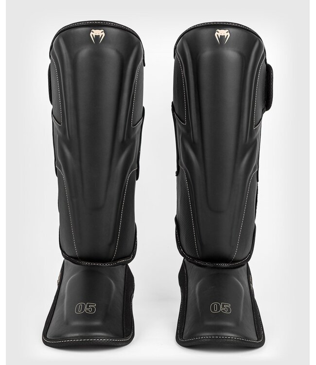 Venum Impact Evo Kickboxing Shinguards Black
