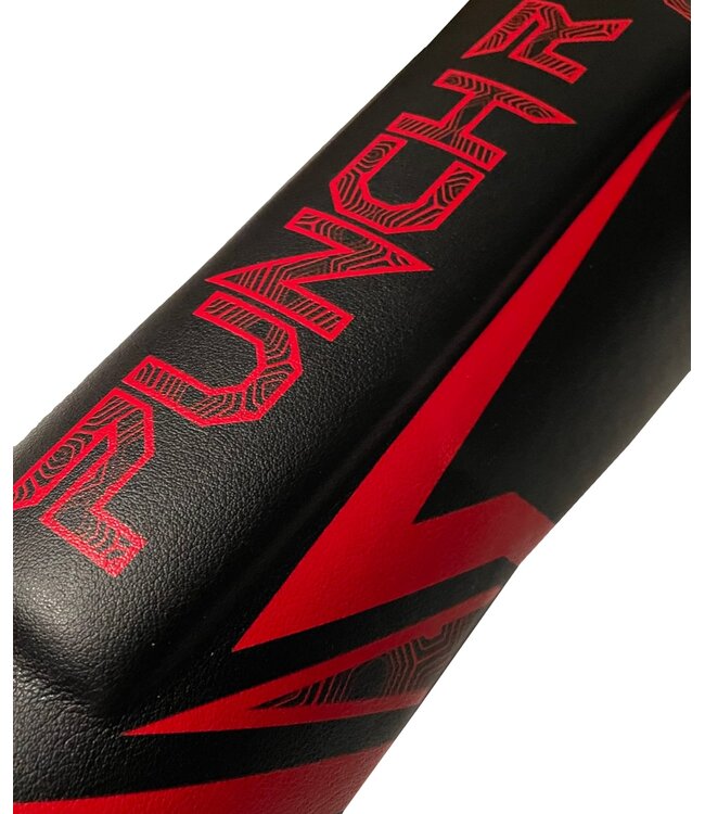 PunchR™ Electric Kickboxen Schienbeinschützer Schwarz Rot