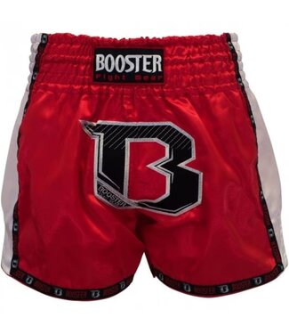 Booster Booster Muay Thai Short TBT Pro Rot Weiß Kickbox Höse