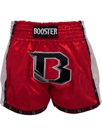 Booster Booster Muay Thai Short TBT Pro Rot Weiß Kickbox Höse