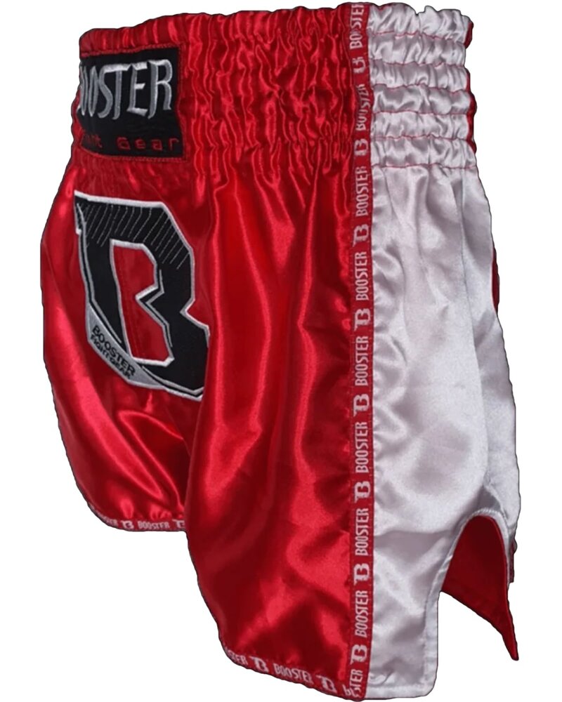 Booster Booster Muay Thai Short TBT Pro Rot Weiß Kickbox Höse