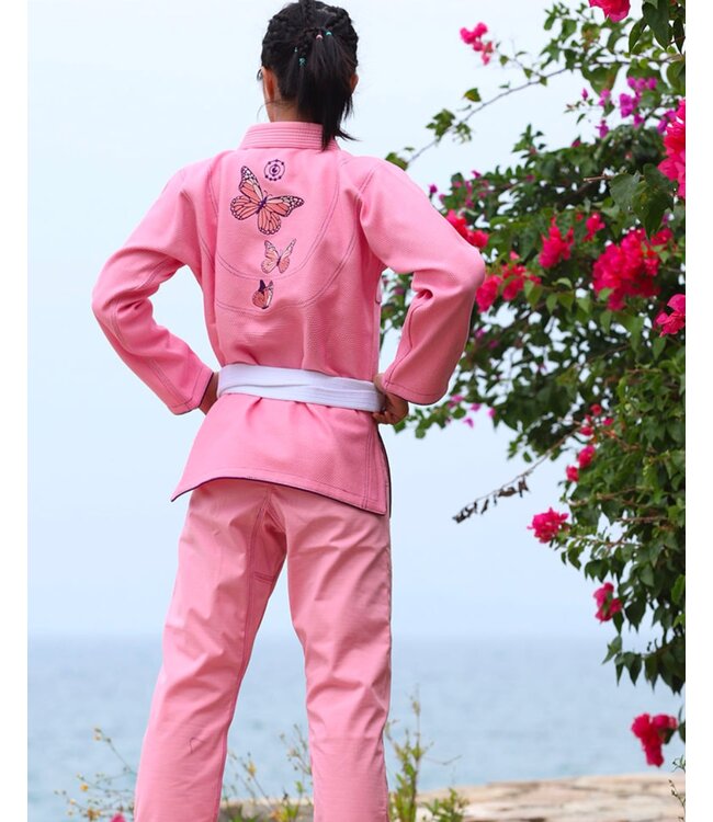 Fluory Butterfly JiuJitsu BJJ GI Roze