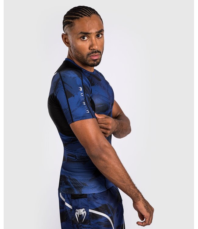 Venum Electron 3.0 Rash Guard Compression Shirt Navy
