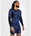 Venum Electron 3.0 Rashguard Compression Shirt L/S Navy