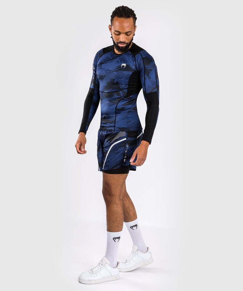 Venum Venum Electron 3.0 Rashguard Compressie Shirt L/S Navy