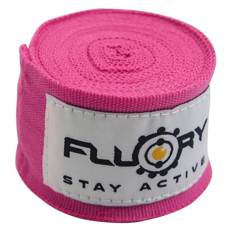 Fluory Fluory Boksbandages Hand Wraps Roze 300 / 500 cm