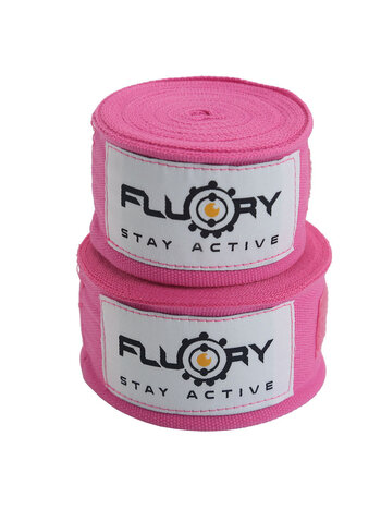 Fluory Fluory Boksbandages Hand Wraps Roze 300 / 500 cm