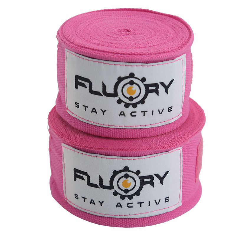 Fluory Fluory Boksbandages Hand Wraps Roze 300 / 500 cm