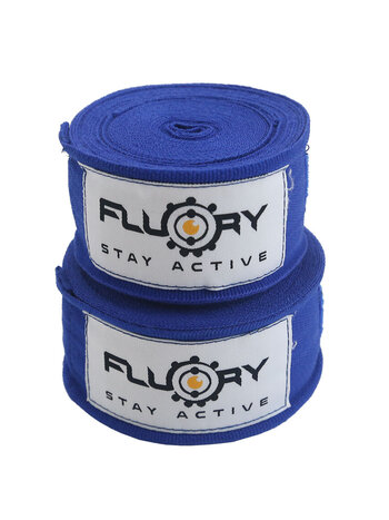 Fluory Fluory Boksbandages Hand Wraps Blauw 300 / 500 cm