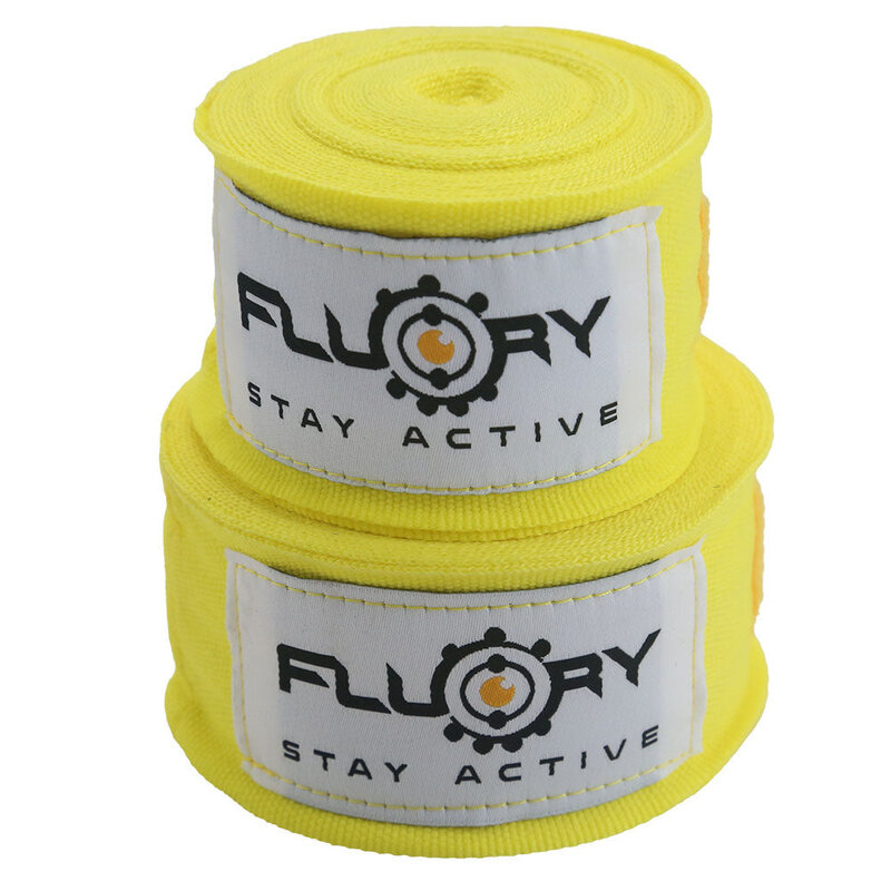 Fluory Fluory Boxing Bandages Hand Wraps Yellow 300 / 500 cm