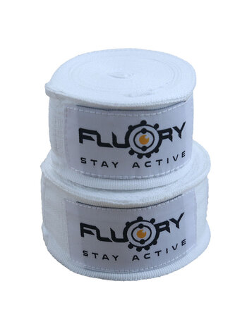 Fluory Fluory Boksbandages Hand Wraps Wit 300 cm