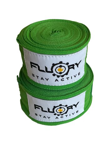 Fluory Fluory Boxing Bandages Hand Wraps Green 300 / 500 cm