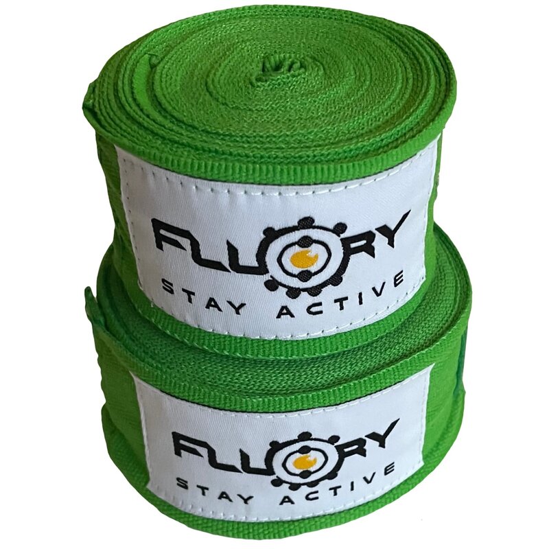 Fluory Fluory Boxing Bandages Hand Wraps Green 300 / 500 cm