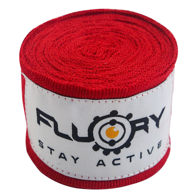 Fluory Fluory Boxing Bandages Hand Wraps Red 300 / 500 cm
