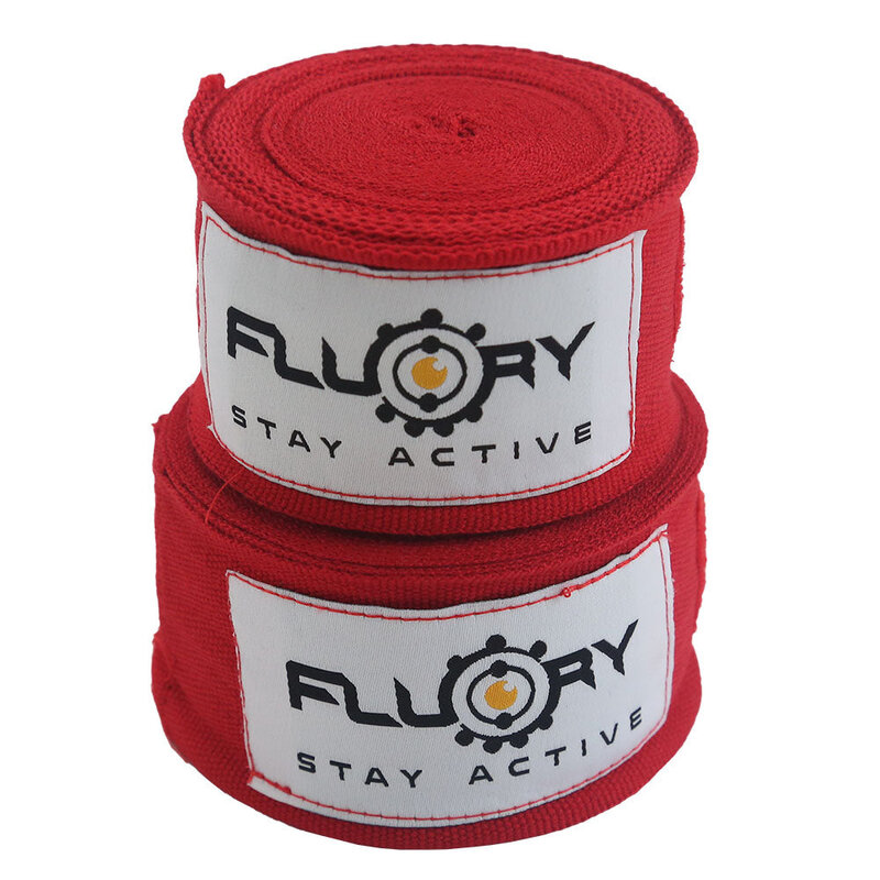Fluory Fluory Boxing Bandages Hand Wraps Red 300 / 500 cm