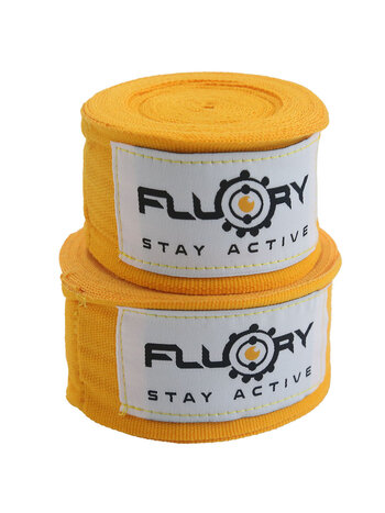 Fluory Fluory Boksbandages Hand Wraps Oranje 300 cm per Paar