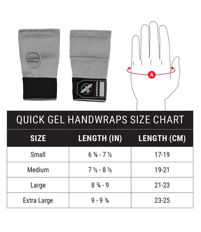 Hayabusa Quick Gel Handwraps Boksbandages Rood