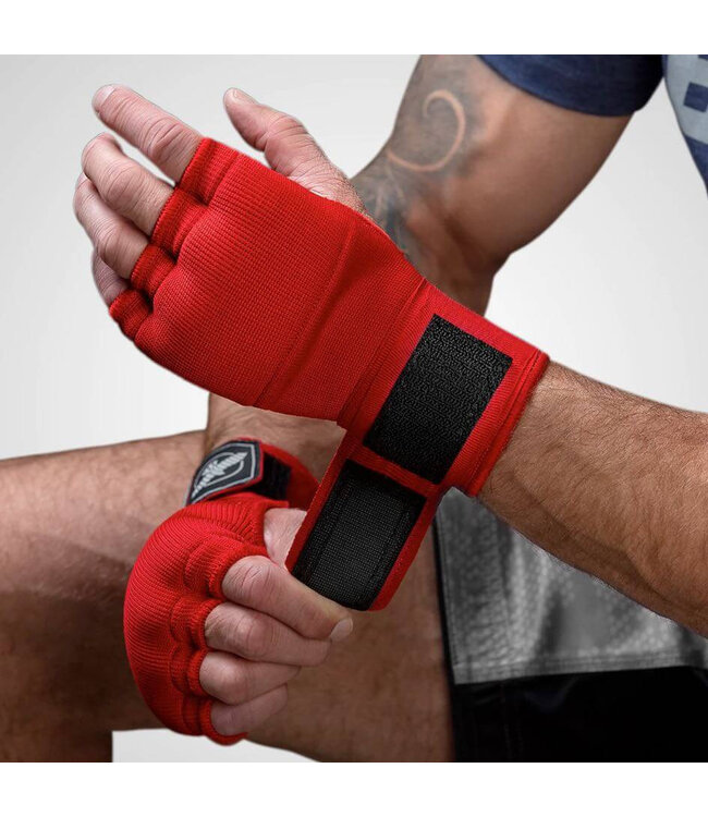 Hayabusa Quick Gel Handwraps Boksbandages Rood