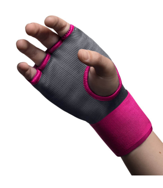 Hayabusa Quick Gel Boxing Hand Wraps Grey Pink