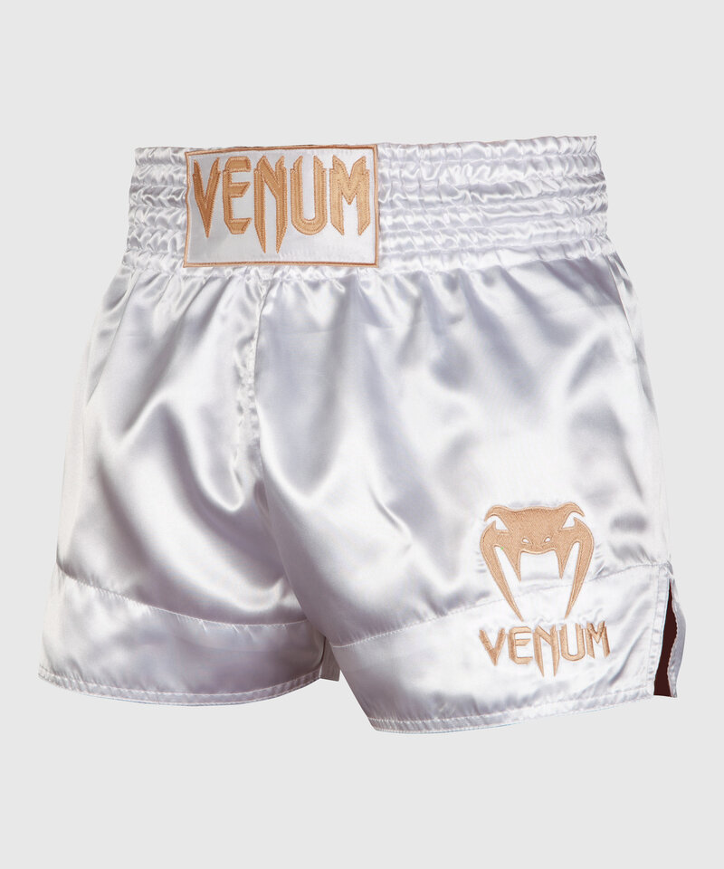 Venum Venum Classic Muay Thai Kickboxing Shorts White Gold