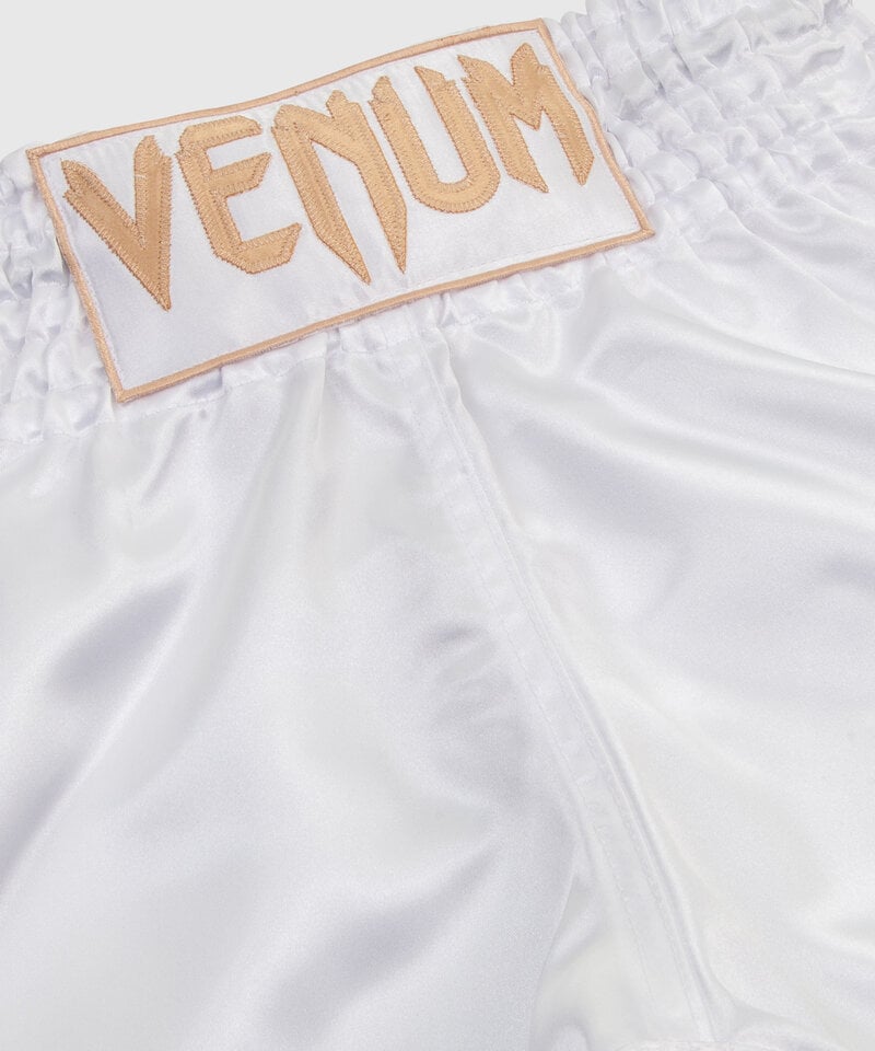 Venum Venum Classic Muay Thai Kickboxing Shorts White Gold