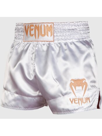 Venum Venum Classic Muay Thai Kickboxing Shorts White Gold