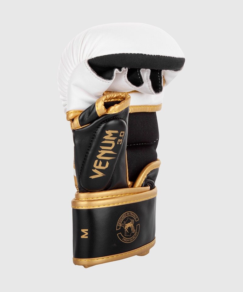 Venum Venum Challenger 3.0 MMA Sparring Handschoenen Wit Goud