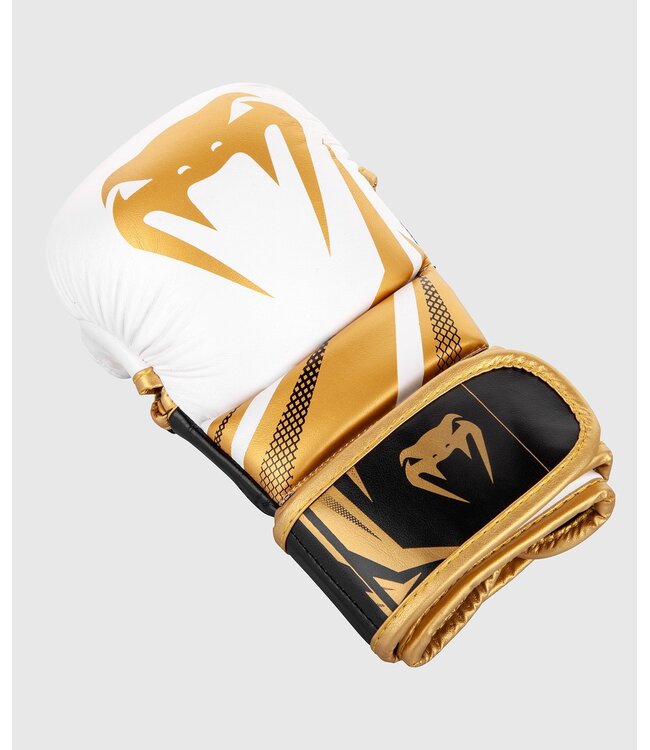 Venum Challenger 3.0 MMA Sparring Handschuhe Weiß Gold
