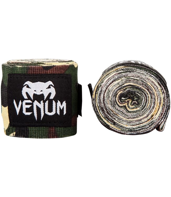Venum Kontact Boxbandagen 4,5 m Forest Camo –  Elastische Boxbandagen für Boxen & Kickboxen