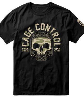 PRiDEorDiE PRIDE or DieE Katoenen T-shirt CAGE CONTROL Zwart