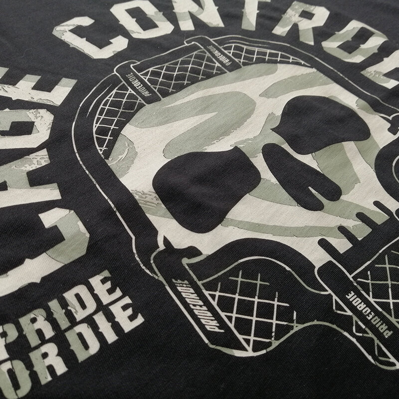 Pride or Die PRIDEorDiE Katoenen T-shirt CAGE CONTROL Zwart