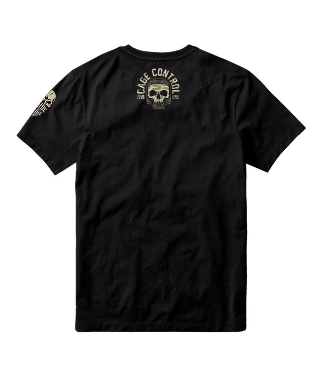 PRiDEorDiE Cotton T-Shirt CAGE CONTROL Black