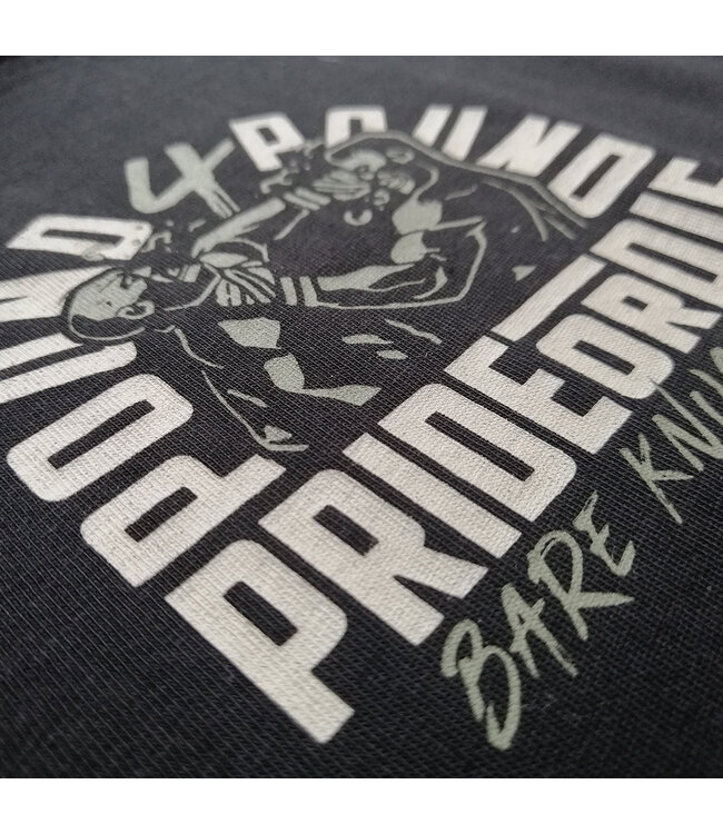 PRIDE or Die T-Shirt BARE KNUCKLES Baumwolle Schwarz
