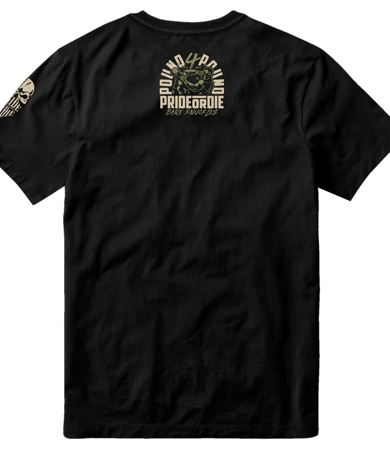 Pride or Die PRiDE or DiE T-Shirt BARE KNUCKLES Cotton Black