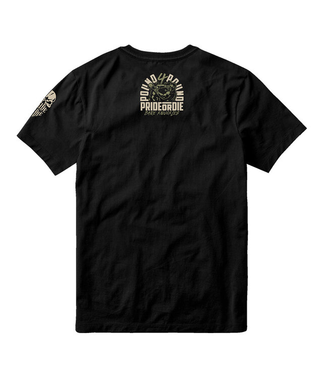 Pride or Die PRiDE or DiE T-Shirt BARE KNUCKLES Cotton Black