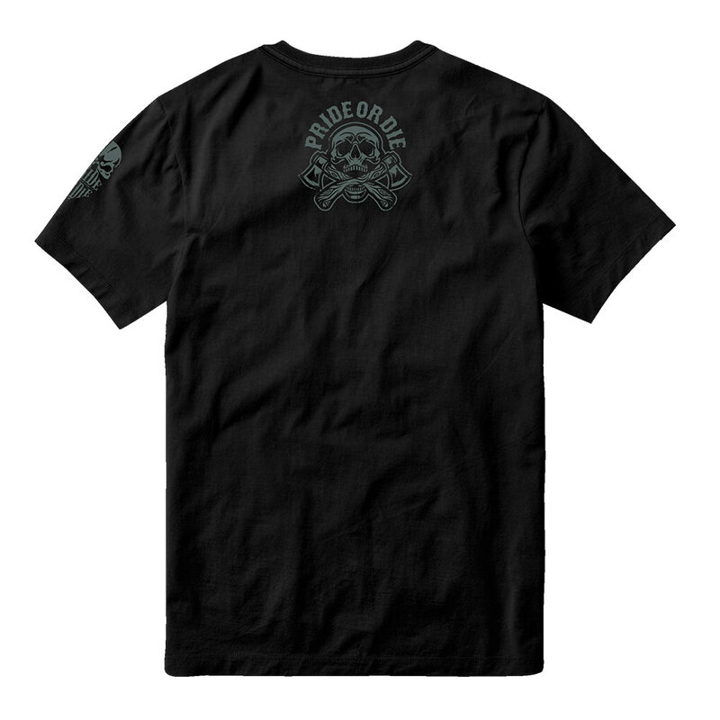 Pride or Die PRiDE or DiE T-Shirt HARD TO DEFEAT Cotton Black