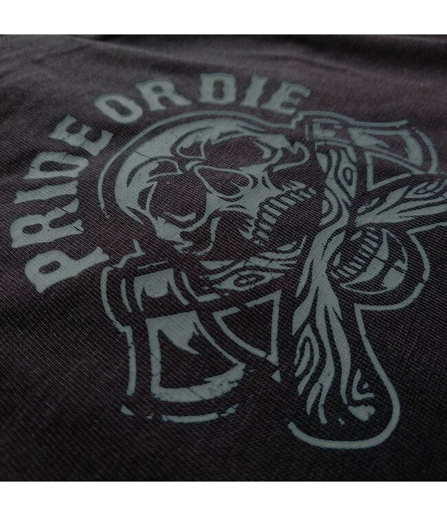 Pride or Die PRIDE or Die T-Shirt HARD TO DEFEAT Baumwolle Schwarz