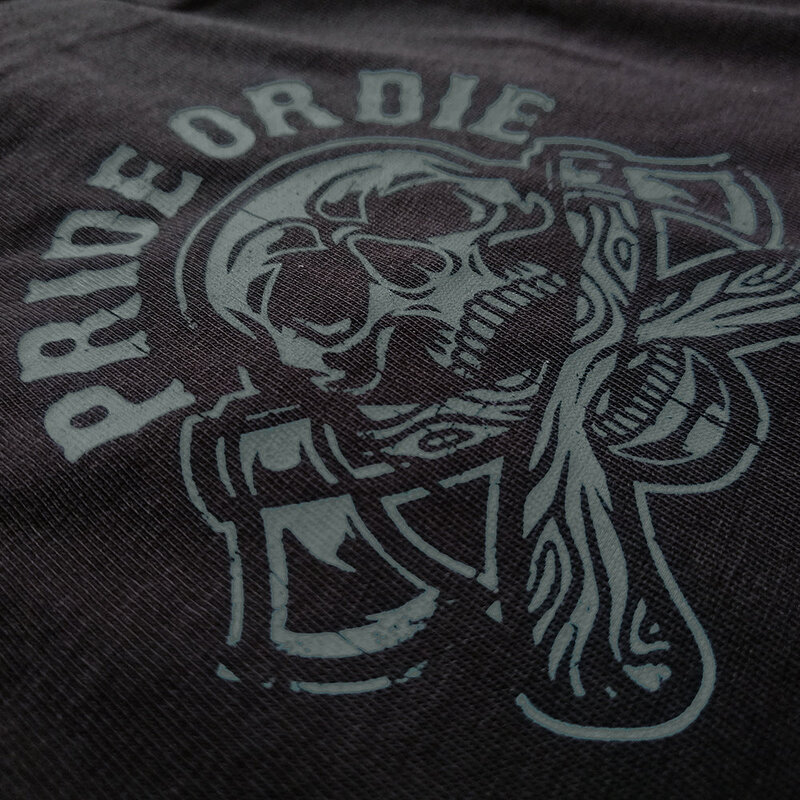 Pride or Die PRIDE or Die T-Shirt HARD TO DEFEAT Baumwolle Schwarz