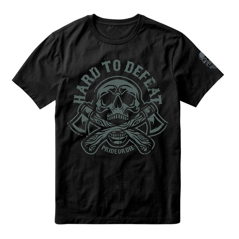 Pride or Die PRIDE or Die T-Shirt HARD TO DEFEAT Baumwolle Schwarz