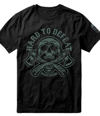 PRiDEorDiE PRiDEorDiE T-Shirt HARD TO DEFEAT Cotton Black
