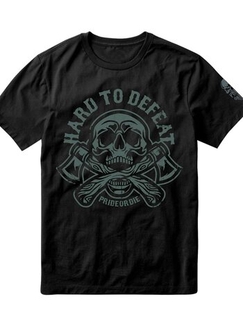 Pride or Die PRiDEorDiE T-Shirt HARD TO DEFEAT Cotton Black