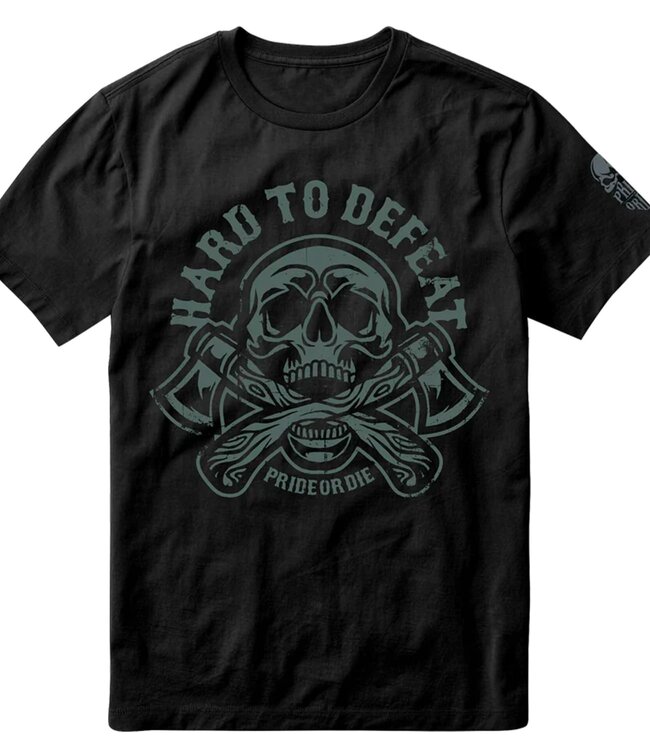 Pride or Die PRiDE or DiE T-Shirt HARD TO DEFEAT Cotton Black