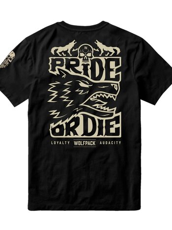 Pride or Die PRiDE or DiE T-Shirt WOLFPACK V.2 Cotton Black